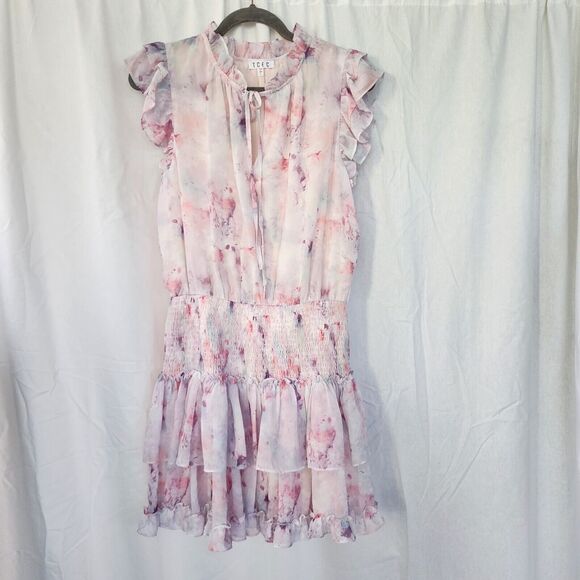 TCEC Size L NWT Bsbydoll Mini DRESS Frills, Whimsy, Floral, Coquette - Picture 9 of 9